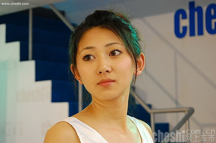 09上海车展网上车市展台美女