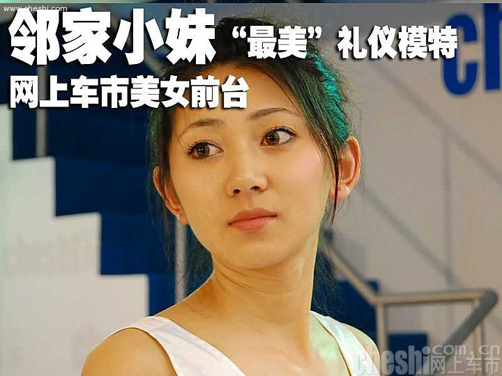 09上海车展网上车市展台美女