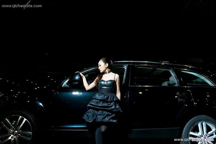 香车靓模朗琪儿奥迪Q7写真