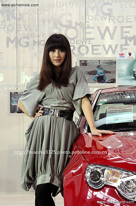 2009南宁东盟车展的美女车模们