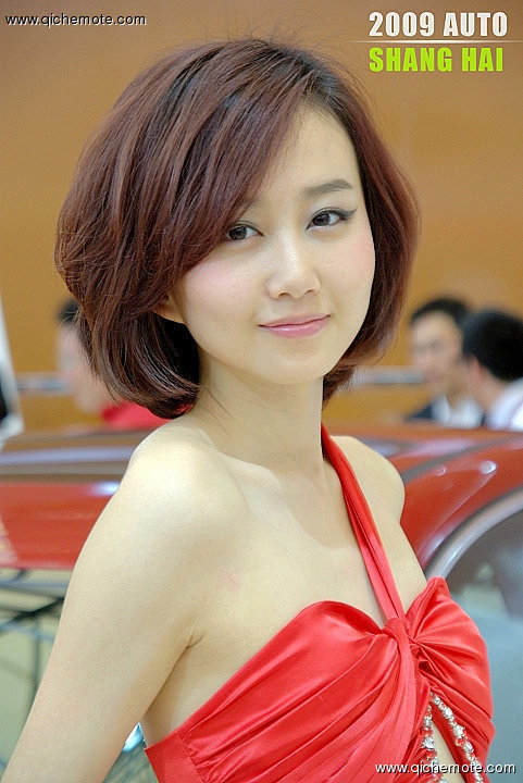 靓丽车模
