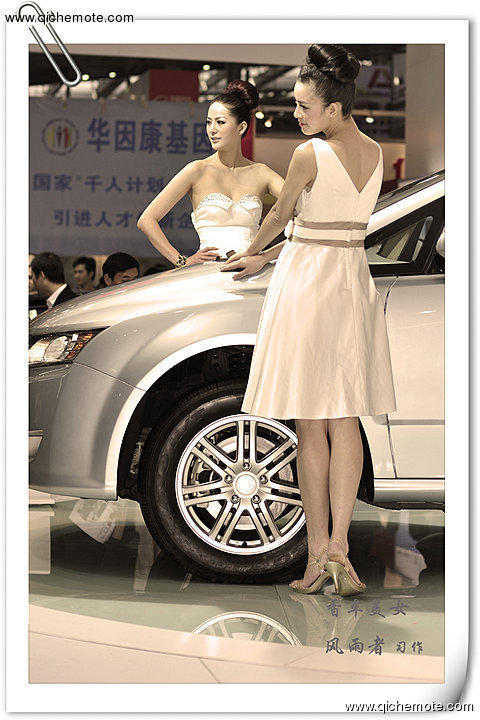 靓丽车模