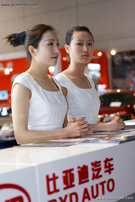 靓丽车模