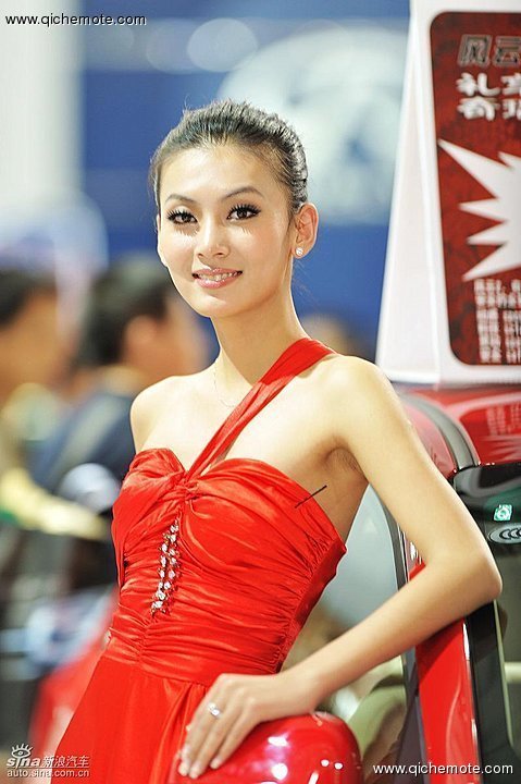 靓丽车模