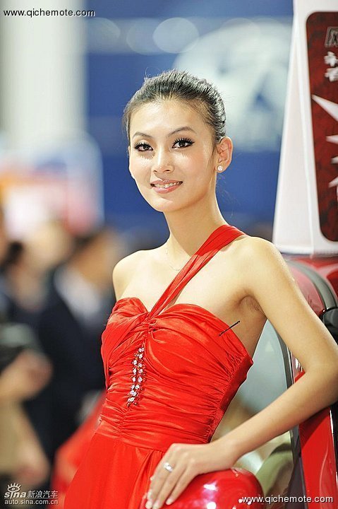 靓丽车模