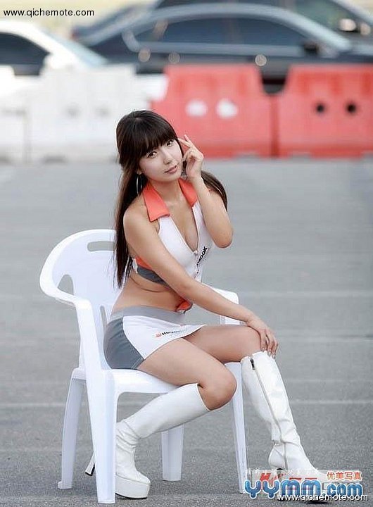 美得让人窒息的韩国车模