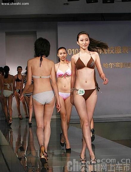 北京车展模特培训现场