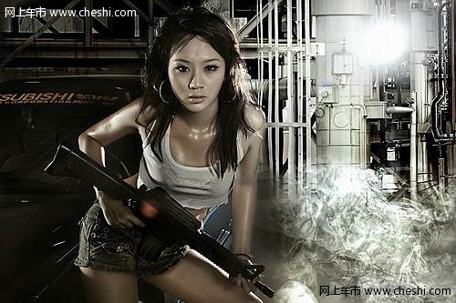 性感狂野汽修美女