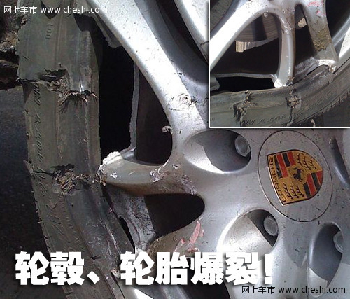 保时捷 新卡宴车祸 气囊未开