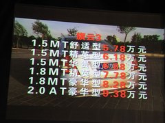 2007款 1.6L 手动 舒适型 TRITEC
