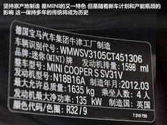 2012款 1.6T AT COUPER S版