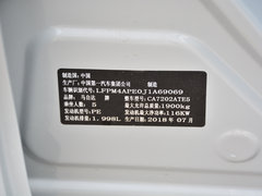 2018款 2.0L 自动两驱蓝天活力版 国V