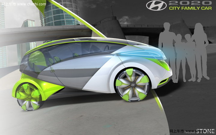 依靠太阳能行驶的概念车