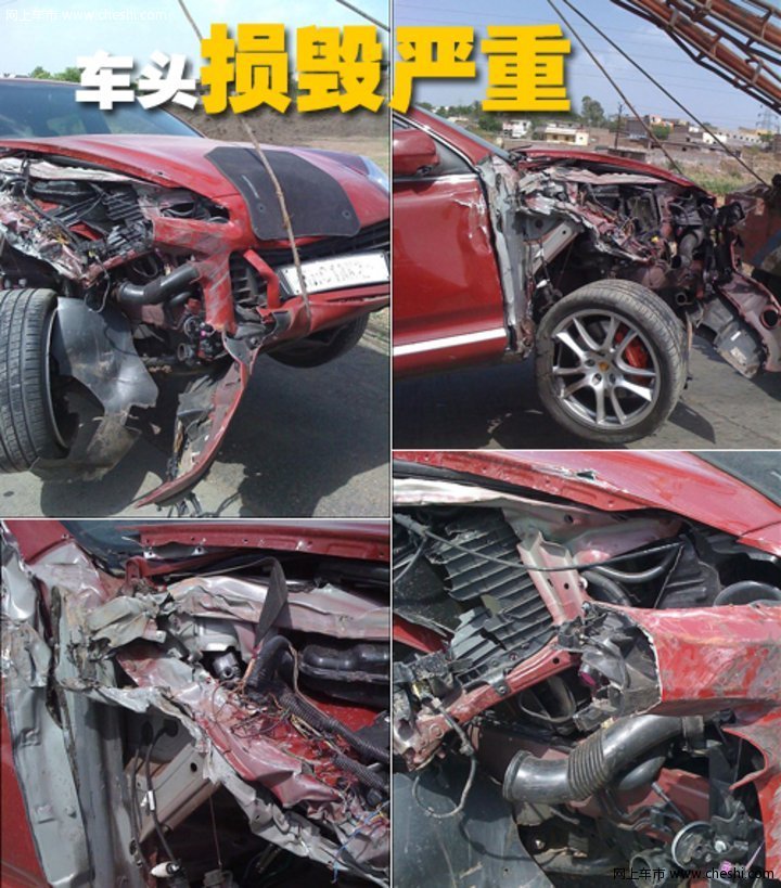 保时捷 新卡宴车祸 气囊未开