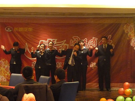 物流部合唱的《感恩的心》