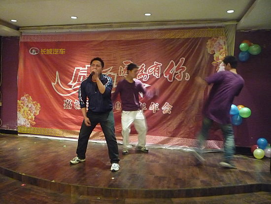 售后小伙子们的擒敌拳表演 《精忠报国》