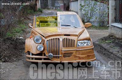 世界上独一无二的木制双面车