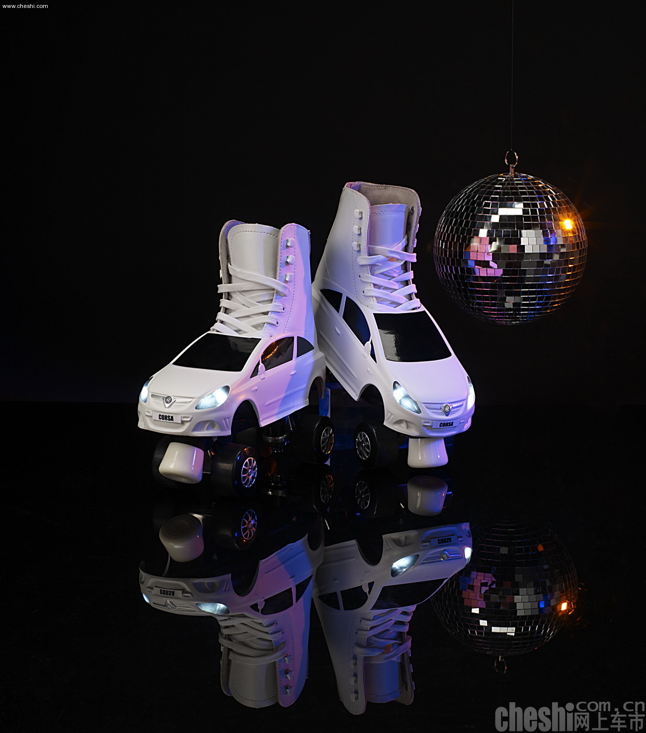 汽车造型的溜冰鞋