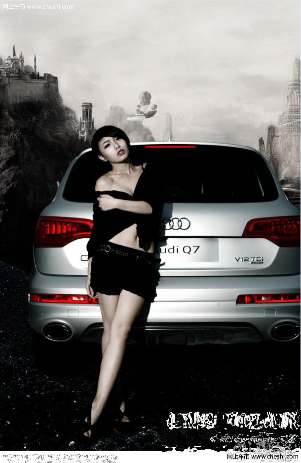 暗夜女使者 奥迪Q7-V12带给你的独特魅力