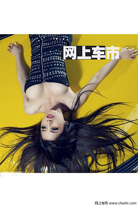 改装黄色锐志和性感妖娆美女 爆掉你眼球