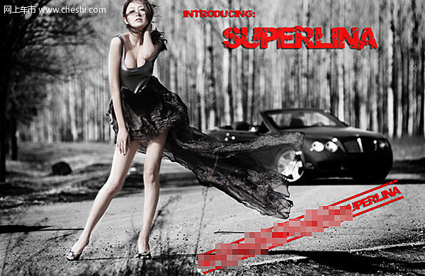 火辣深V迷情宾利
