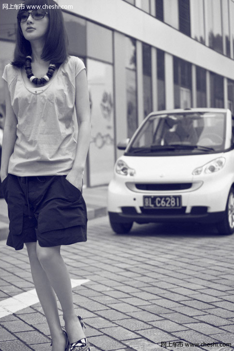 李小璐与smart fortwo