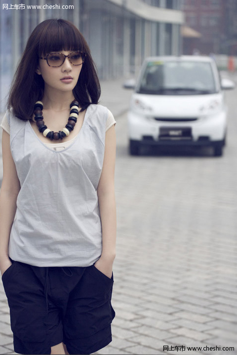 李小璐与smart fortwo