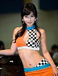 韩国第一车模宋智娜 展魔鬼身材性感逼人