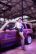 上海车展JEEP美腿模特