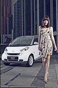 李小璐與smart fortwo