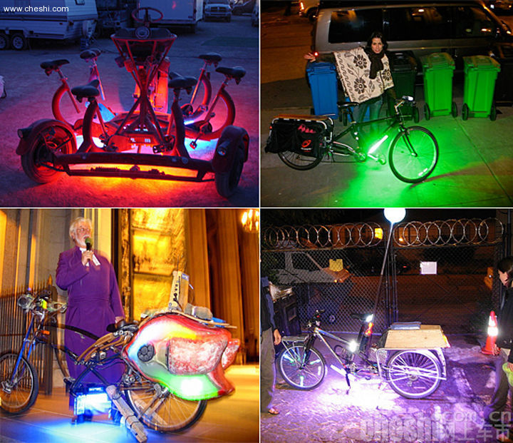 自行车-霓虹灯照明