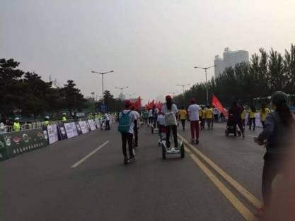 爱尔威电动平衡车：秦皇岛国际马拉松-图3