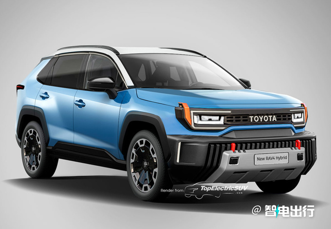 丰田全新一代rav4曝光撞脸酷路泽/尺寸加长-图1