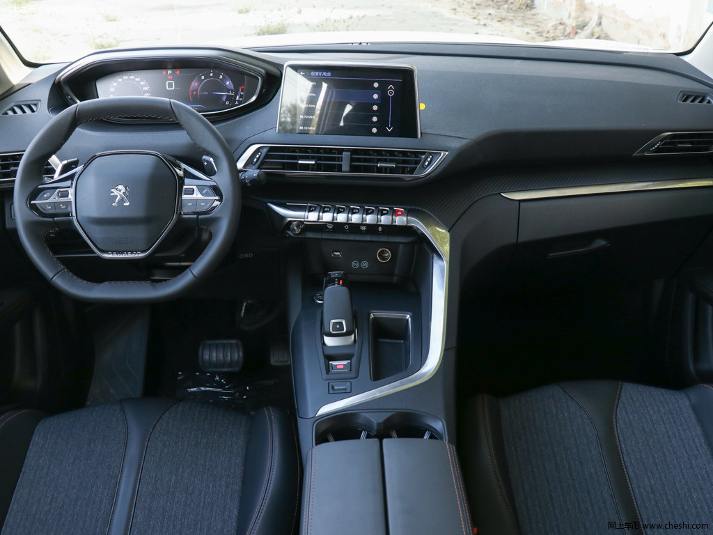 黑色标致5008 2019款 360thp5座精英版内饰中控图片(4/49)_网上车市