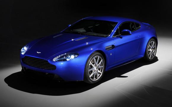 2012款阿斯頓馬丁v8 vantage s跑車藍色官方高清壁紙.